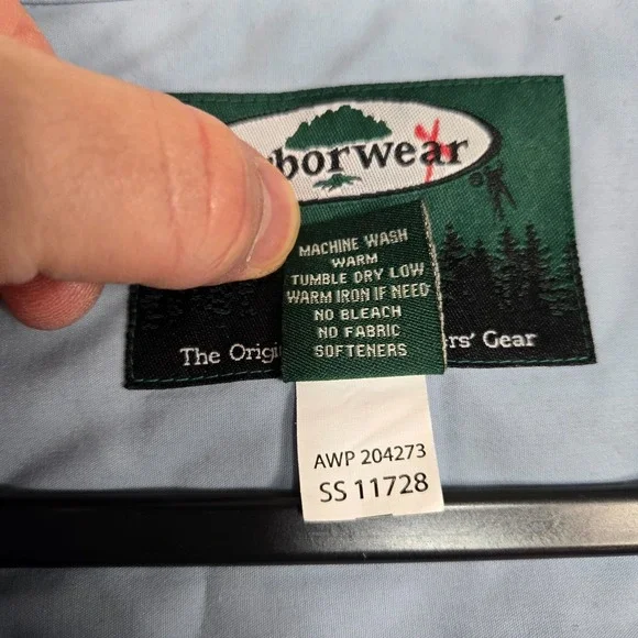 Arborwear‎ Shirt Mens 2XL Double Pocket Long sleeve Tree Climb blue outdoor - Picture 4 of 10